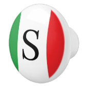 イタリアの旗 - モノグラム イタリアン  セラミックノブ (右)