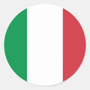 イタリアの旗 ラウンドシール
