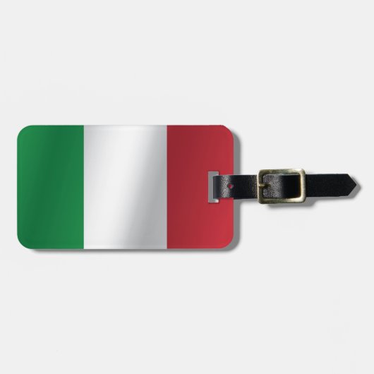 イタリアの旗 ラゲッジタグ (正面横)