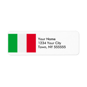 イタリアの旗 ラベル