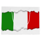 イタリアの旗 ラージペーパーバッグ (裏面)