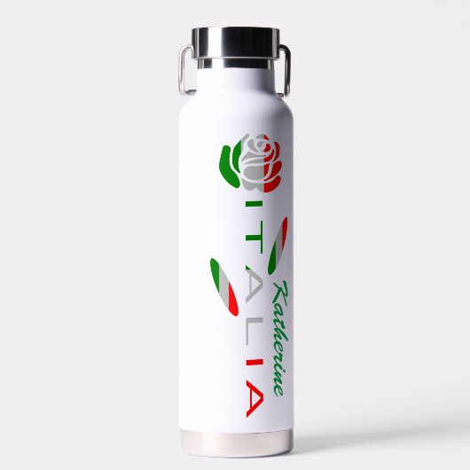 イタリアの旗 ロザ Personalized ウォーターボトル (正面)