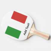 イタリアの旗 卓球ラケット (横)