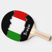 イタリアの旗 卓球ラケット (横)