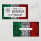 イタリアの旗 名刺 (正面/裏面)