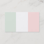 イタリアの旗 名刺 (裏面)