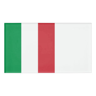 イタリアの旗 名札
