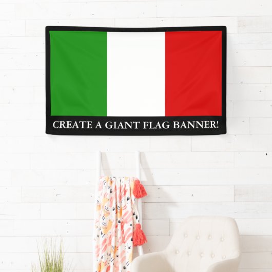 イタリアの旗 横断幕 (インサイチュ)