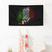 イタリアの旗 横断幕 (インサイチュ)