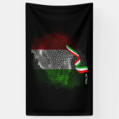 イタリアの旗 横断幕 (縦)