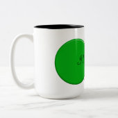 イタリアの旗。 私はイタリアを愛します ツートーンマグカップ (左)