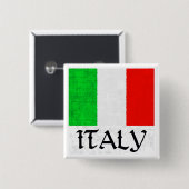 イタリアの旗 缶バッジ (正面&裏面)