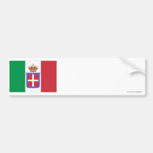 イタリアの旗(1861-1946年) バンパーステッカー