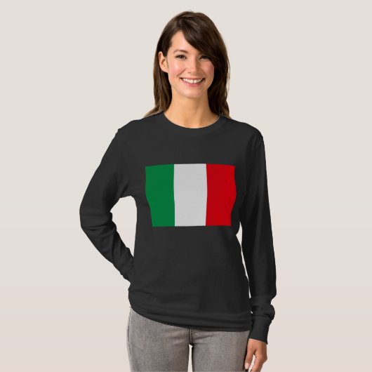 イタリアの旗 Tシャツ (正面フル)