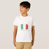 イタリアの旗 Tシャツ (正面フル)