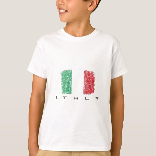 イタリアの旗 Tシャツ (正面)