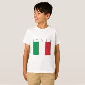 イタリアの旗 Tシャツ (正面フル)