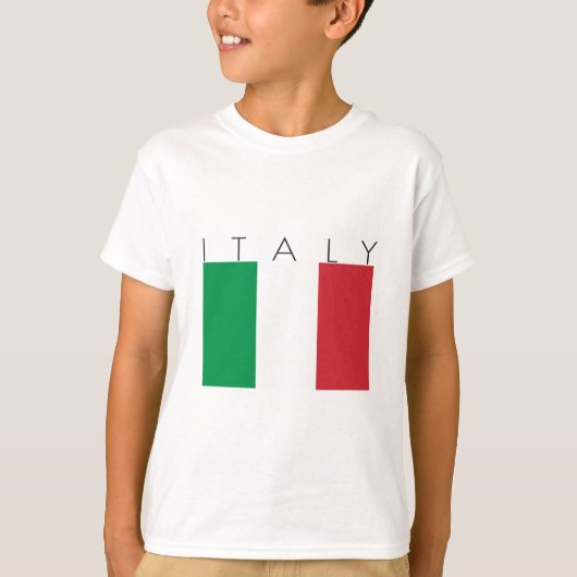 イタリアの旗 Tシャツ (正面)