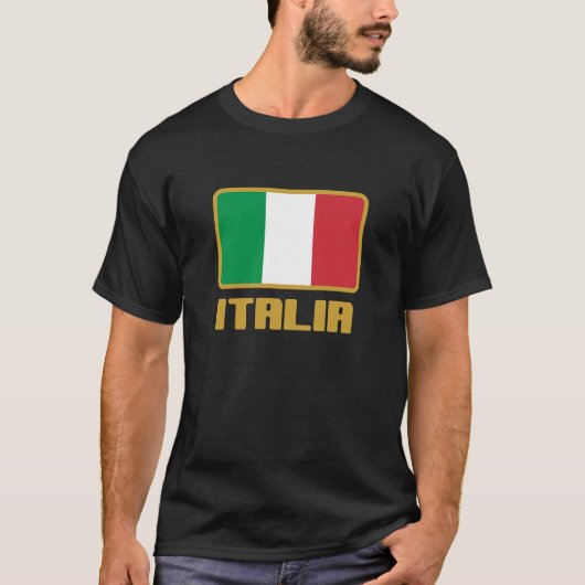 イタリアの旗 Tシャツ (正面)