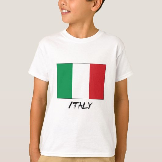 イタリアの旗 Tシャツ (正面)