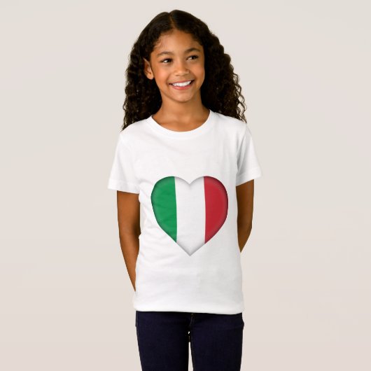 イタリアの旗 Tシャツ (正面フル)