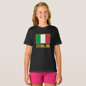 イタリアの旗 Tシャツ (正面フル)