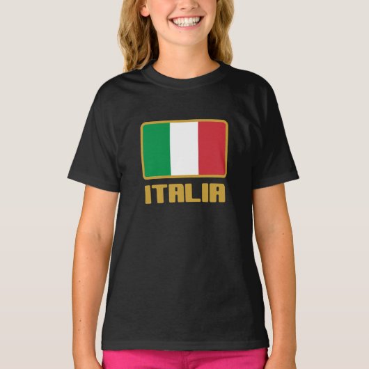 イタリアの旗 Tシャツ (正面)