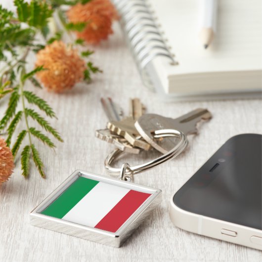イタリアの旗Keychain キーホルダー (側面)