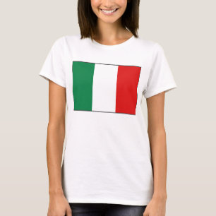 イタリアの旗Xの地図のTシャツ Tシャツ