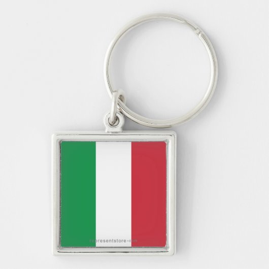 イタリアの明白な旗 キーホルダー (正面)