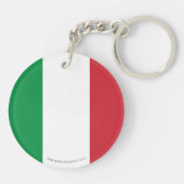 イタリアの明白な旗 キーホルダー (裏面)