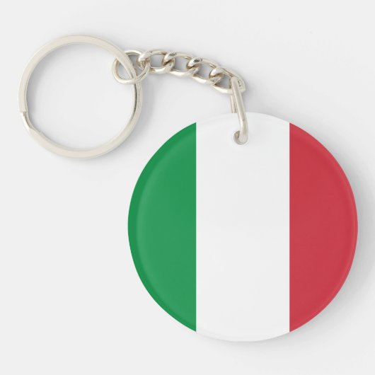 イタリアの明白な旗 キーホルダー (正面)