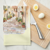 イタリアの春のクリップアート キッチンタオル (四つ折り)