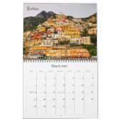 イタリアの有名な都市ヨーロッパ カレンダー (3月 2027)