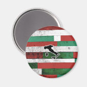 イタリアの木製ボード マグネット (正面/裏面)