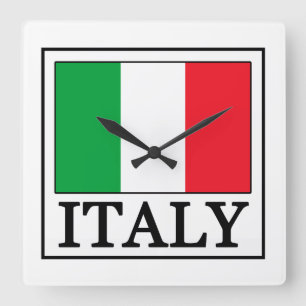 イタリアの柱時計 スクエア壁時計