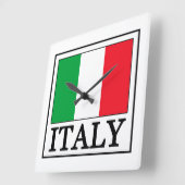 イタリアの柱時計 スクエア壁時計 (傾斜)