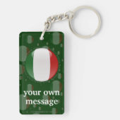 イタリアの泡旗 キーホルダー (裏面)