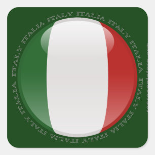 イタリアの泡旗 スクエアシール