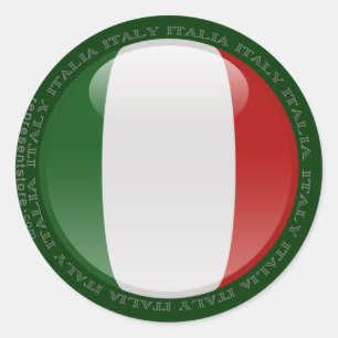 イタリアの泡旗 ラウンドシール