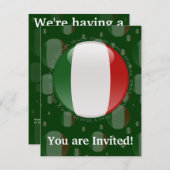 イタリアの泡旗 招待状 (正面/裏面)