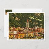イタリアの湖イタリアン地区、コモ湖地区 ポストカード (正面/裏面)
