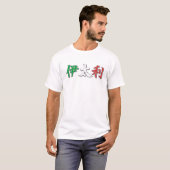 イタリアの漢字のTシャツ Tシャツ (正面フル)