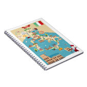 イタリアの漫画の地図 ノートブック (右側)