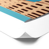 イタリアの漫画の地図 ポスター (角)