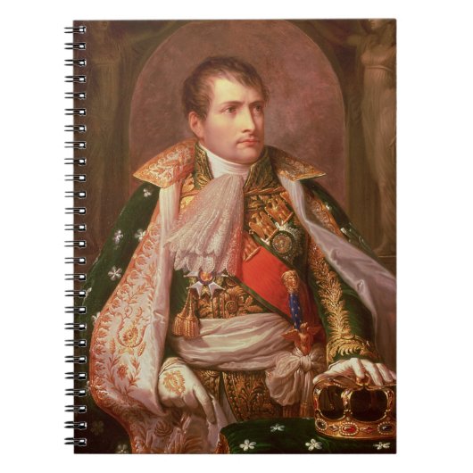 イタリアの王としてNapoleon Bonaparte (1769-1821年)、 ノートブック (正面)