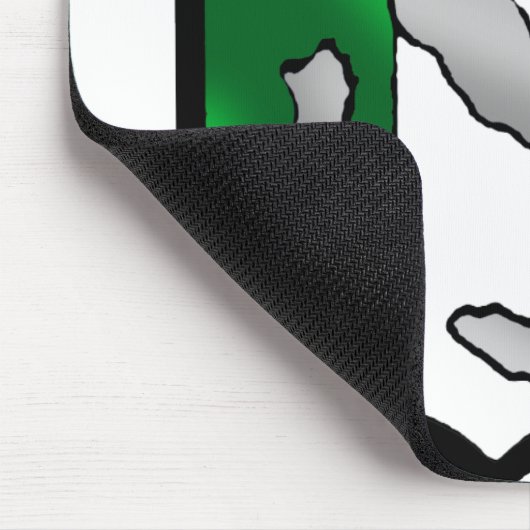 イタリアの盾のイタリアの旗のイタリアの地図 マウスパッド (コーナー)