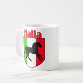 イタリアの種馬の頂上 コーヒーマグカップ (正面左)