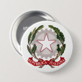 イタリアの紋章付き外衣 缶バッジ (正面&裏面)