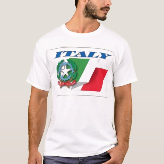 イタリアの紋章付き外衣 Tシャツ (正面)
